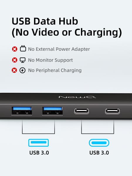 NEWQ 4-Port USB Hub USB 3.0 NQ-HB-12