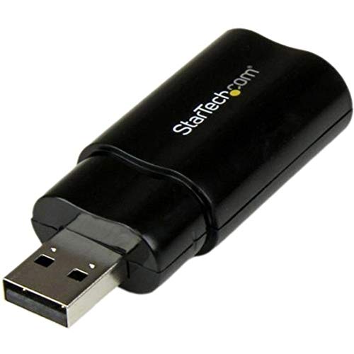 StarTech.com USB Audio Adapter ICUSBAUDIOB - 5.1 Surround Sound - Stereo - USB 2.0 - External Sound Card
