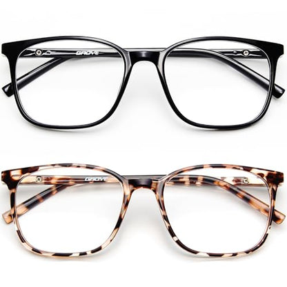 Gaoye 51mm 1806 Light Black & Leopard Full Rim Computer Glasses