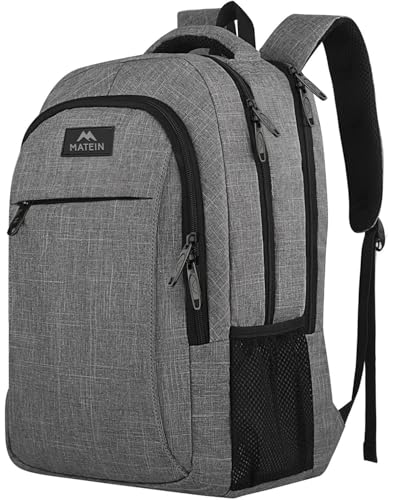 MATEIN 15.6 inch Lsg1004gryb1 Travel Laptop Backpack Water Resistant Grey