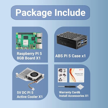 RasTech 8GB Pi 5 Kit 2.4GHz Raspberry Pi Operating System