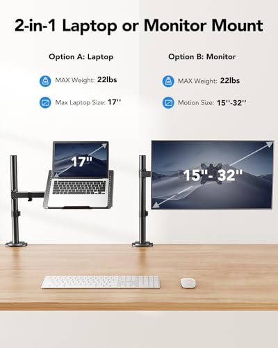 HUANUO Laptop Desk Mount 32891f0a-f60e-41a9-b971-78c03bac9a18 Black