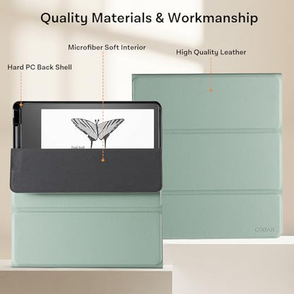 CoBak 10.2 Inch KSTF_Sage Green-240104-T Kindle Scribe Case