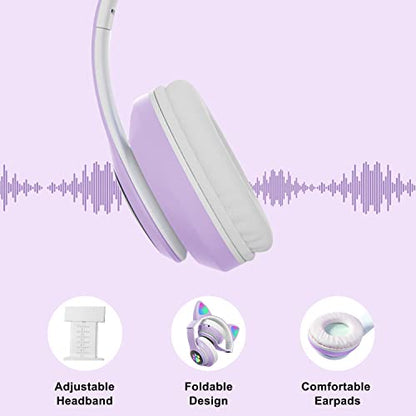 TOKANI 30 Ohms Purple Headphones Over Ear Active Noise Cancellation Bluetooth & Wired 1 Count