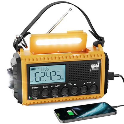 Raynic 5000mAh Emergency Radio CR1009Pro AM/FM/SW/NOAA