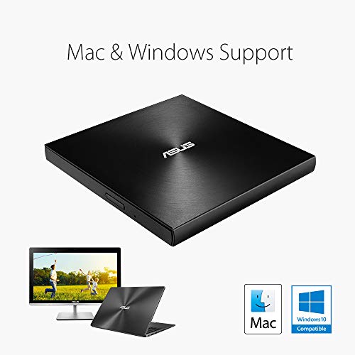 ASUS 13mm SDRW-08U9M-U/BLK External DVD Writer USB 2.0