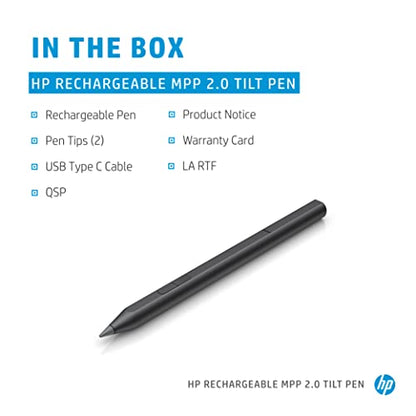 HP 3J122AA Rechargeable Tilt Pen Lithium-Ion Polymer Compatible with Laptops and Tablets