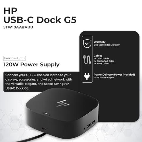 ANYHDD 120W 5TW10AA Docking Station USB 3.0 HDMI DisplayPort USB Type C