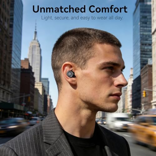 TOZO T10 Wireless Earbuds Bluetooth 5.3 Connectivity, IPX8 Waterproof, Ergonomic Design, 55 Hours Playtime, Wireless Charging Case