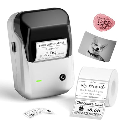 NIIMBOT 2 Inch SilverB1-0625-ZF Monochrome Thermal Portable Printer
