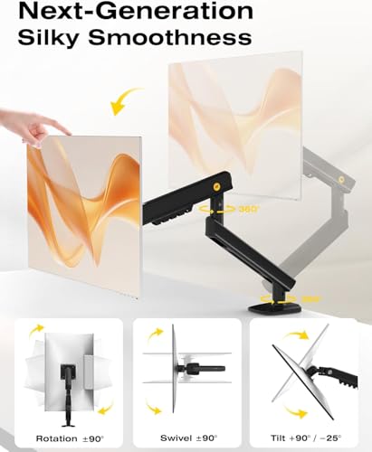 NB 32 Inch A5 Black Aluminum Tabletop Mount Articulating Monitor Arm