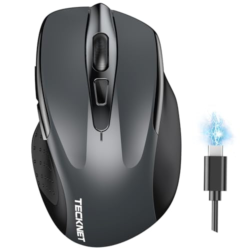 TECKNET TK-MS317 Wireless Mouse Bluetooth 4800 DPI Optical 6 Buttons Matte Plastic
