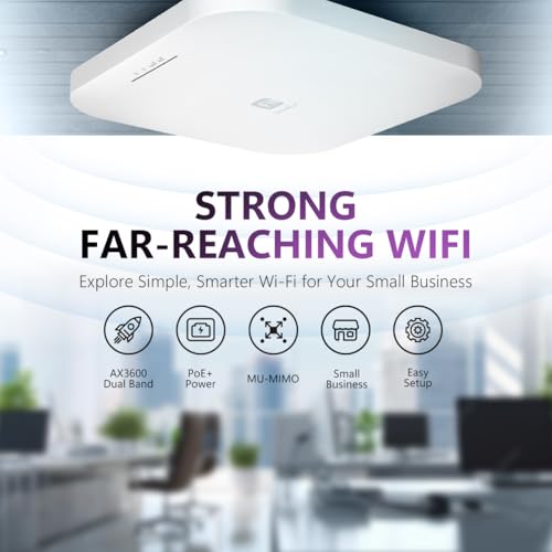 EnGenius EWS276-FIT Wireless Access Point Dual-Band 802.11ax 3Gbps 1 Port Fixed Antenna
