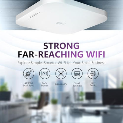 EnGenius EWS276-FIT Wireless Access Point Dual-Band 802.11ax 3Gbps 1 Port Fixed Antenna