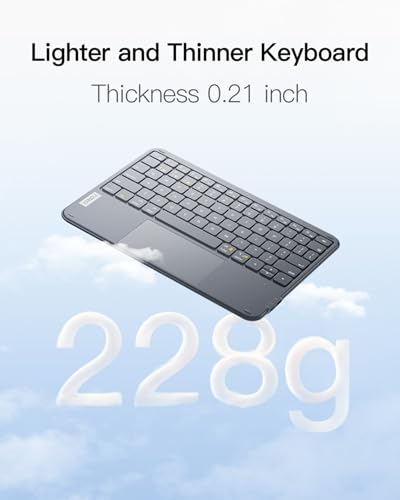 Inateck 0.2"x0.2"x0.2" KB01105 Wireless Bluetooth Flexible Keyboard QWERTY Portable