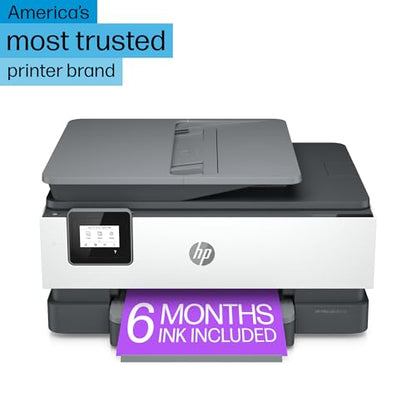 HP Inkjet Printer 8015e Automatic Duplex Color 1200x1200dpi Wireless All-in-One