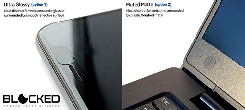 BLOCKED 57 Black Blocked101 Webcam Cover Stickers | 6 x 4 x 0.03 inches | Vinyl | Water Resistant