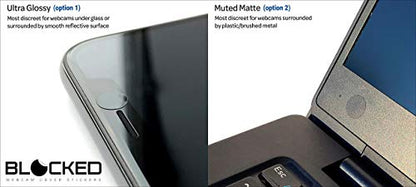 BLOCKED 57 Black Blocked101 Webcam Cover Stickers | 6 x 4 x 0.03 inches | Vinyl | Water Resistant