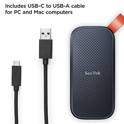 SanDisk 1TB SDSSDE30-1T00-G26 External SSD, USB 3.2 Gen 2, 800MB/s, 2.5"