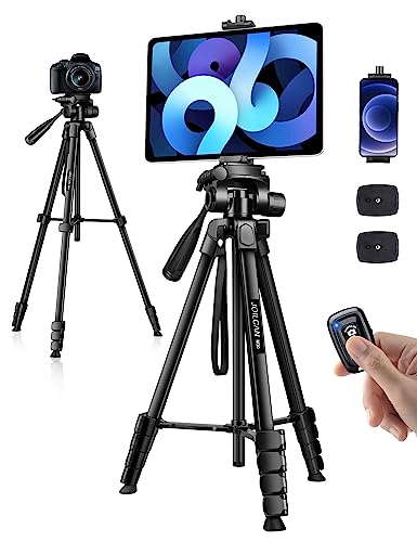 JOILCAN 68" M30T Camera Tripod Stand for Phones and Tablets