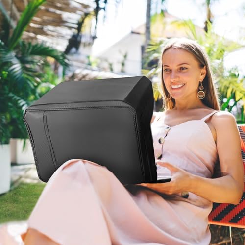 YUMTIM 14 Inches Laptop Cover with Privacy Guard - Oxford Fabric - Black