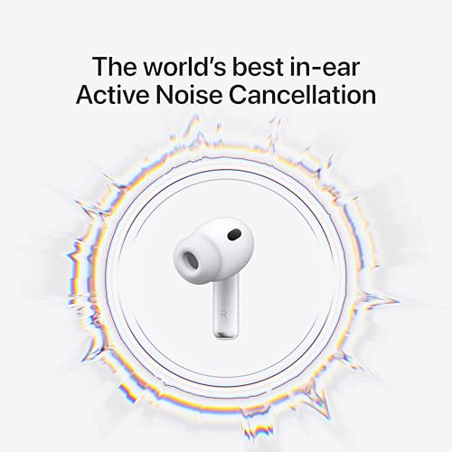 Apple AirPods Pro 3 Wireless Earbuds MFHP4LL/A 128KHz 4.5ms In-Ear Audio Device