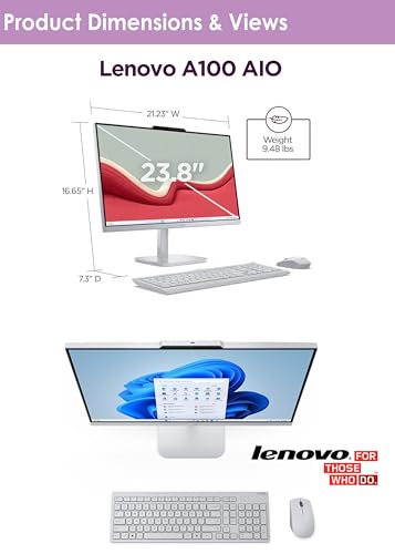 Lenovo 24" A100 1920x1080 60Hz IPS All-in-One Computer