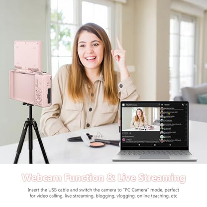 YYKLNYP Compact WD08 64MP 1080p/4K UHD 1/2.5-inch Digital CMOS Camera