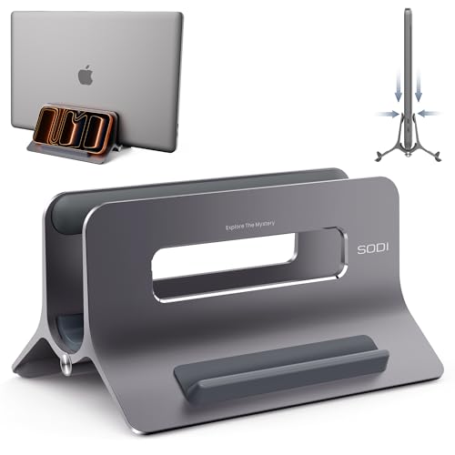 SODI Vertical Laptop Stand SM3-300 for Laptops and Tablets Compatible with MacBook Pro, MacBook Air, and Various Smartphones