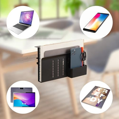CIBOTIES Desk Side Storage 1 Count 22 Pounds Steel ABS Plastic Black