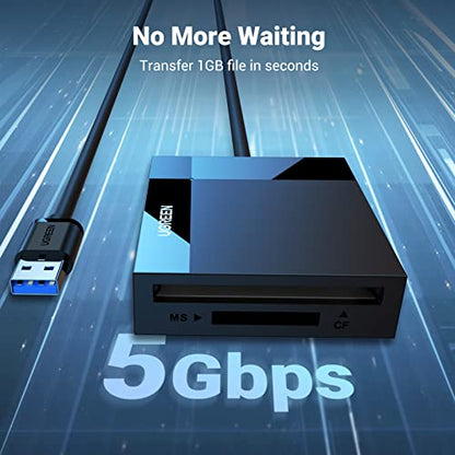 UGREEN USB 3.0 Card Reader 4 Ports 5000 Mbps SD/TF/CF/MS Reader