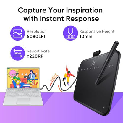 XPPen Deco 640 6 Inches 1920x1080 USB-C Computer Graphics Tablet