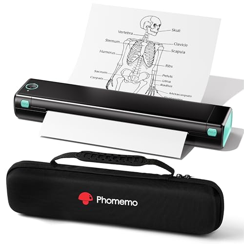 Phomemo M08F Wireless Portable Thermal Printer 203x203 DPI Monochrome Inkless Printing