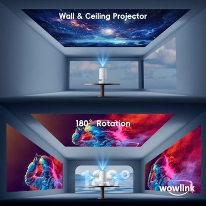 Wowlink Portable Mini Projector W210 720P 200Lumen LCD Projector