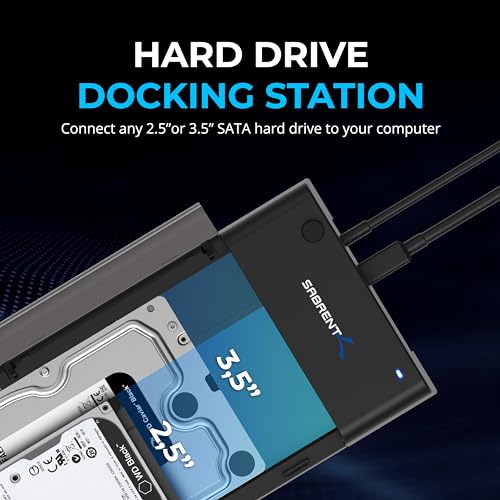 SABRENT 3.5 Inch EC-DFLT USB 3.0 External Hard Drive Docking Station