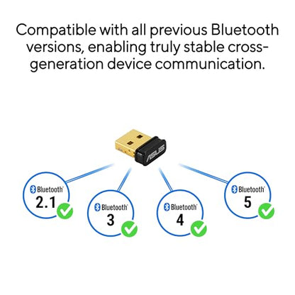 ASUS USB-BT600 USB 2.0 Adapter Bluetooth 6.0 Multi-Device Connection