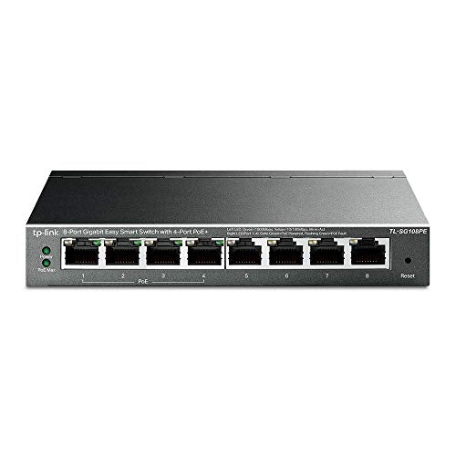TP-Link 8-Port TL-SG108PE Ethernet Switch 1000Mbps PoE Managed