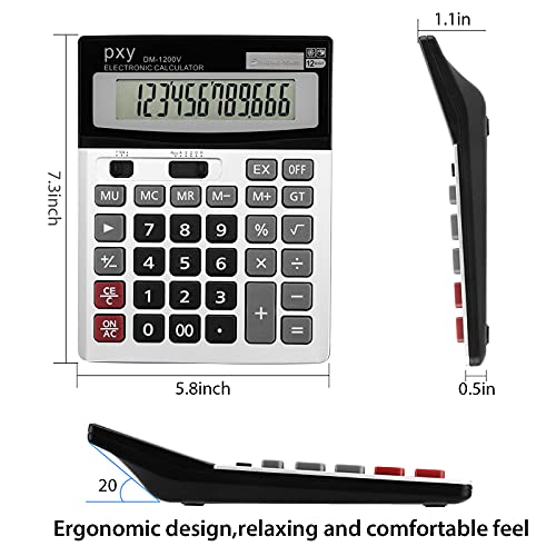 PXY 4.3 Inch 1200V LCD Standard Function Calculator