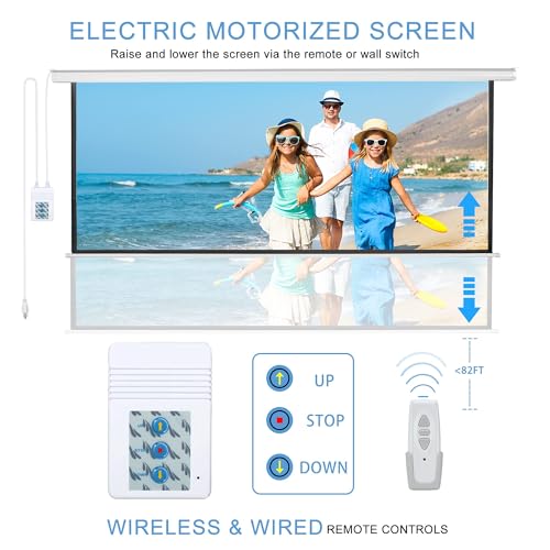 Kayle 120" 16:9 Automatic Motorized Projector Screen