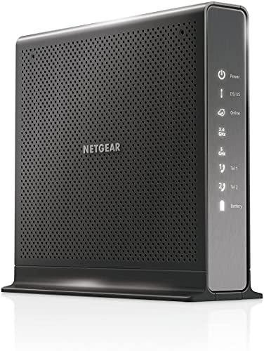 NETGEAR C7100V-100NAS Nighthawk AC1900 WiFi Cable Modem Router, Dual-Band, 1900 Mbps, DOCSIS 3.0
