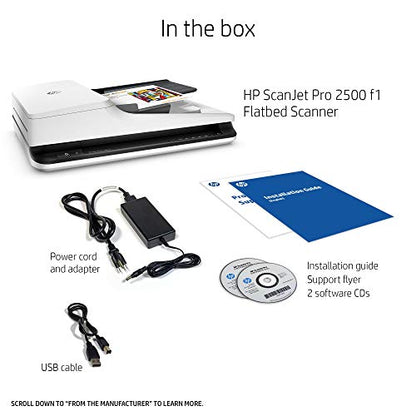 HP ScanJet Pro 2500 f1 USB OCR Scanner 1200 DPI