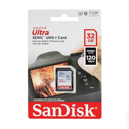 SanDisk 32GB Ultra SDSDUNR-032G-GN6IN SDHC Memory Card - 90MB/s Read Speed, Class 10, UHS-I