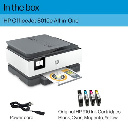 HP Inkjet Printer 8015e Automatic Duplex Color 1200x1200dpi Wireless All-in-One