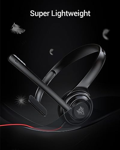 NUBWO HW02 Wired Headset 3.5mm/USB Active Noise Cancellation Adjustable Microphone
