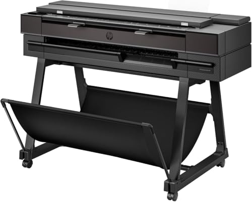 HP 36-in DesignJet T850 Inkjet Plotter Printer, 30 ppm Color, Touch Screen, Wireless, 210 x 965 x 702 mm