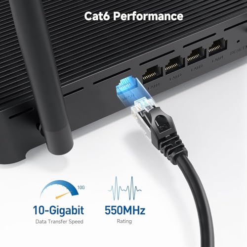 Cable Matters 20 Feet 10Gbps Cat 6 Ethernet Cable Model 160001-BLK-20
