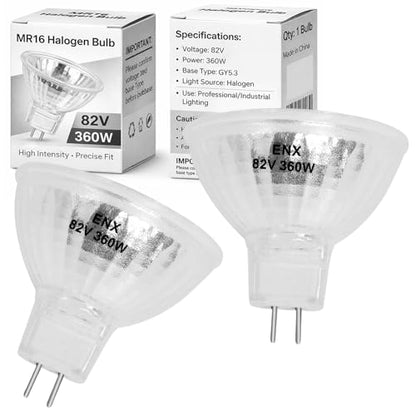 Wadoy MR16 82V 360W Projector Bulb 460 Lumens 3300K Indoor