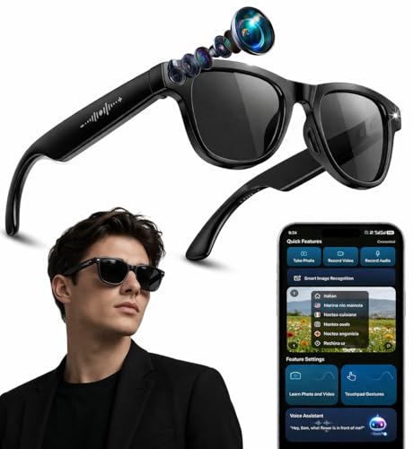 Nllosa 2026 M02 Smart Glasses 8MP 4K Camera No Display Bluetooth 32GB Wearable Tech Glasses