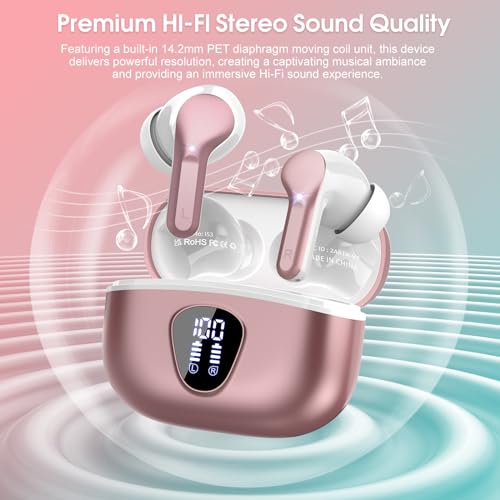 BESNOOW I53 In-Ear Bluetooth Earbuds Wireless 5.4 IP7 Water Resistant