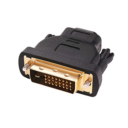 DTECH 5 x 5 x 0.5 inches CB0228 DVI to HDMI Adapter 4K 30Hz Matte Black